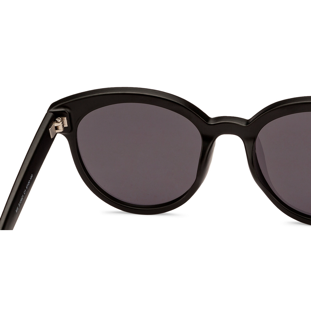 Mask Black Full Rim Round right side