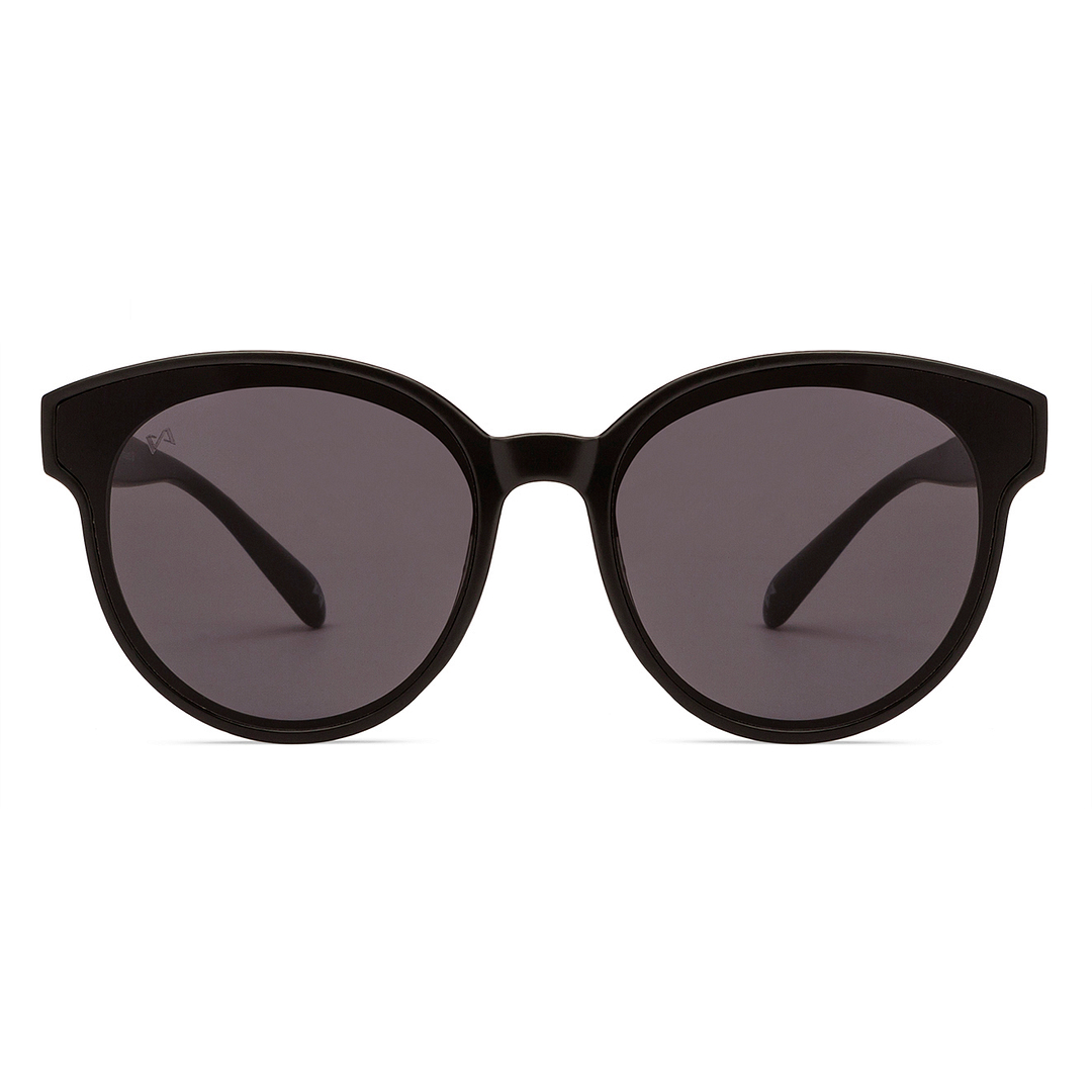 Mask Black Full Rim Round left side