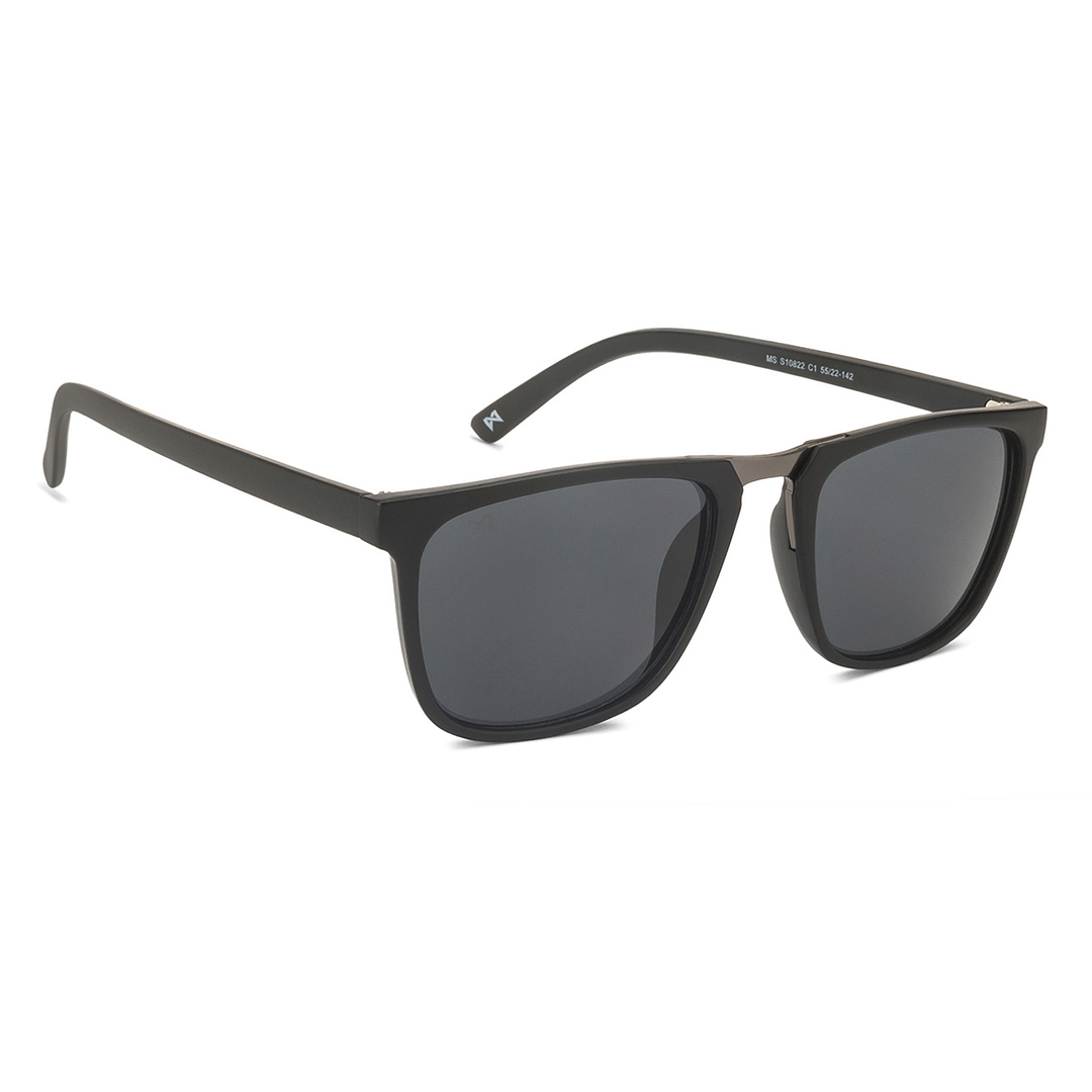 BRANDED Black Full Rim Rectangle left side