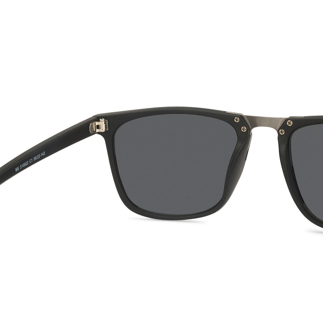 BRANDED Black Full Rim Rectangle left side