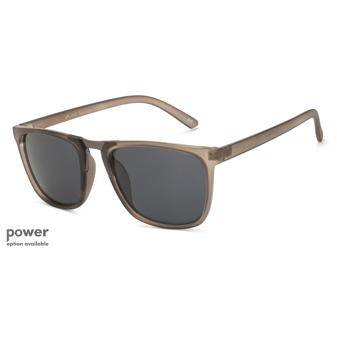 BRANDED Grey Transparent Full Rim Rectangle right side