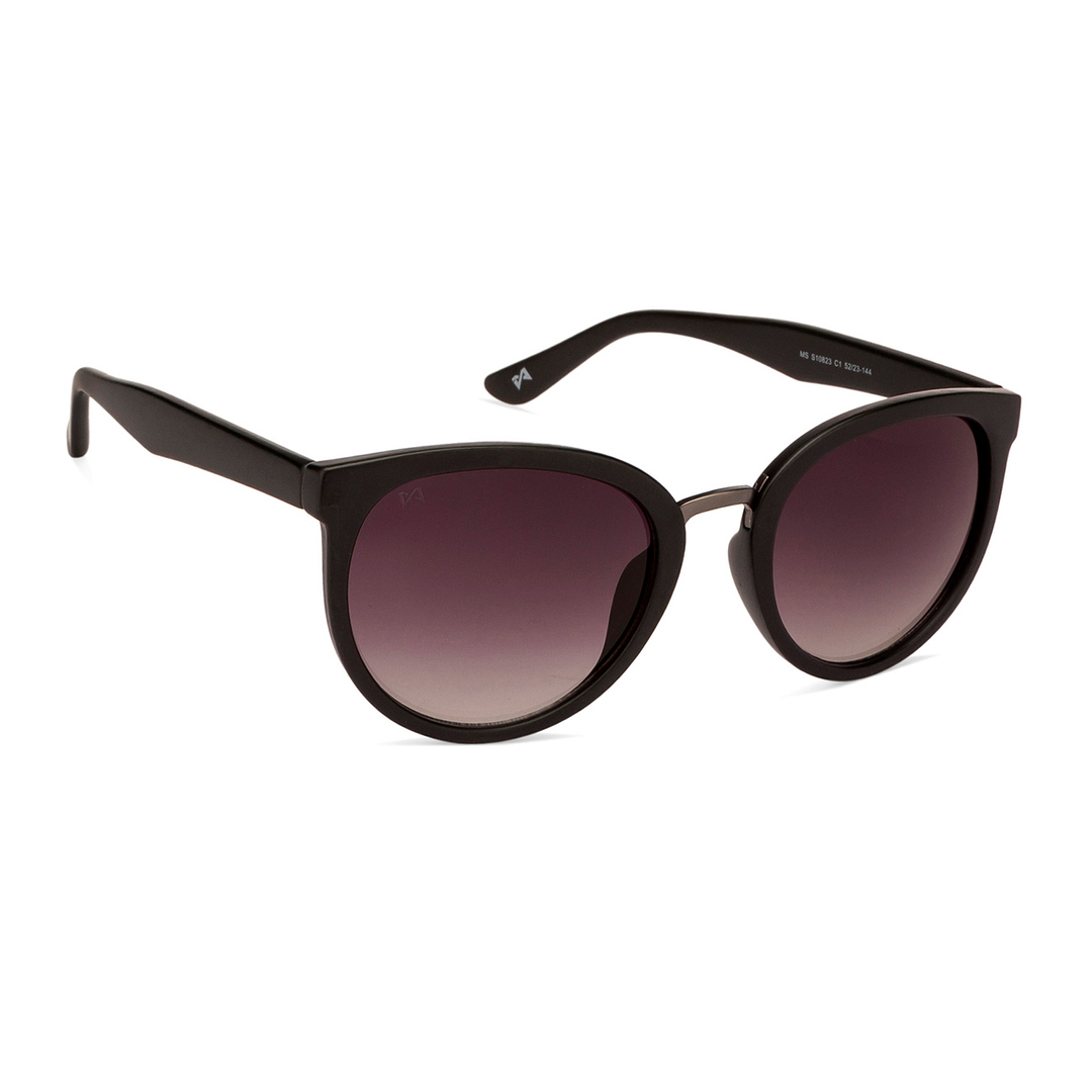 BRANDED Black Full Rim Round left side