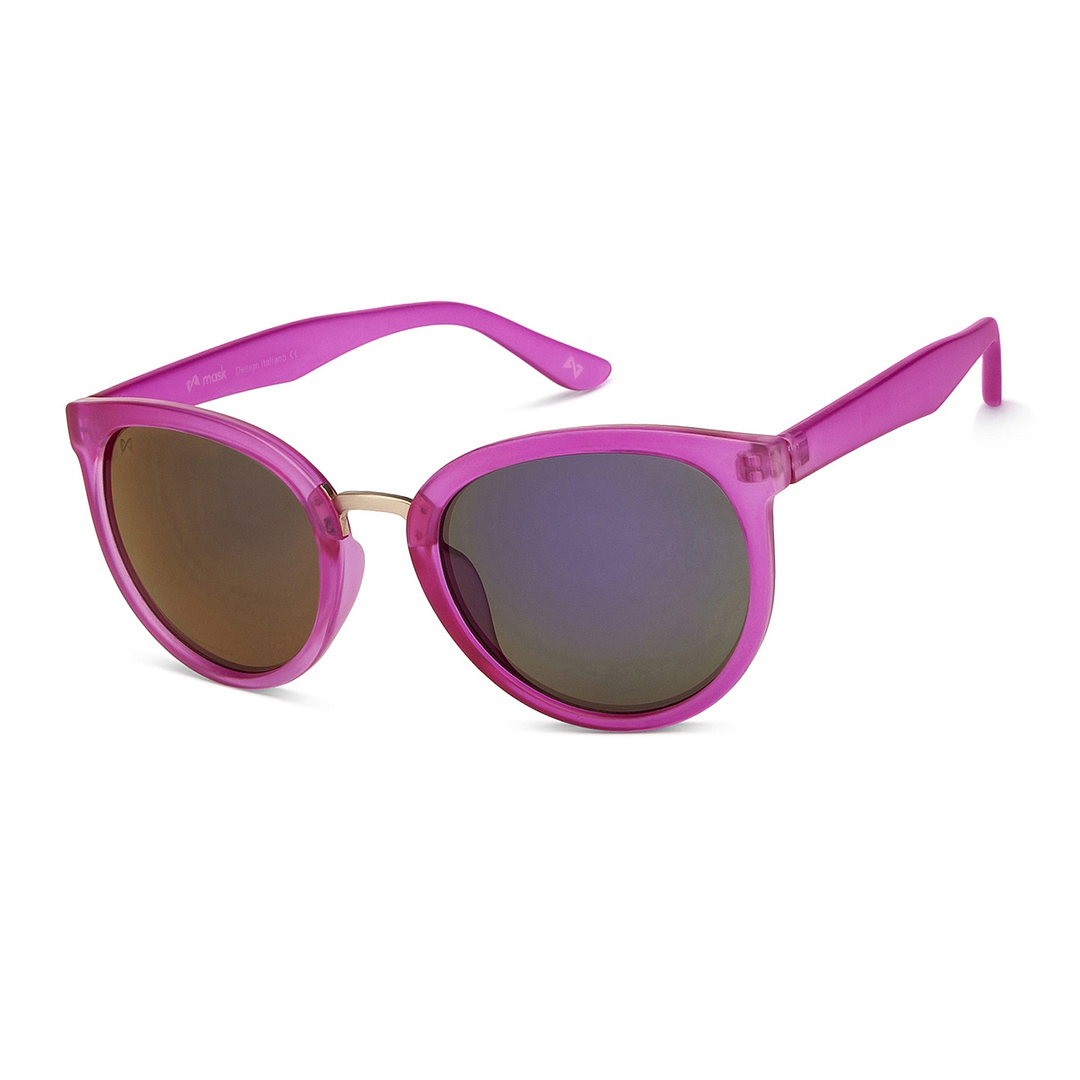 BRANDED Gold Full Rim Round left side