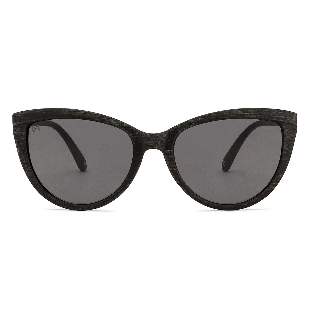 Mask Black Full Rim Cat Eye left side
