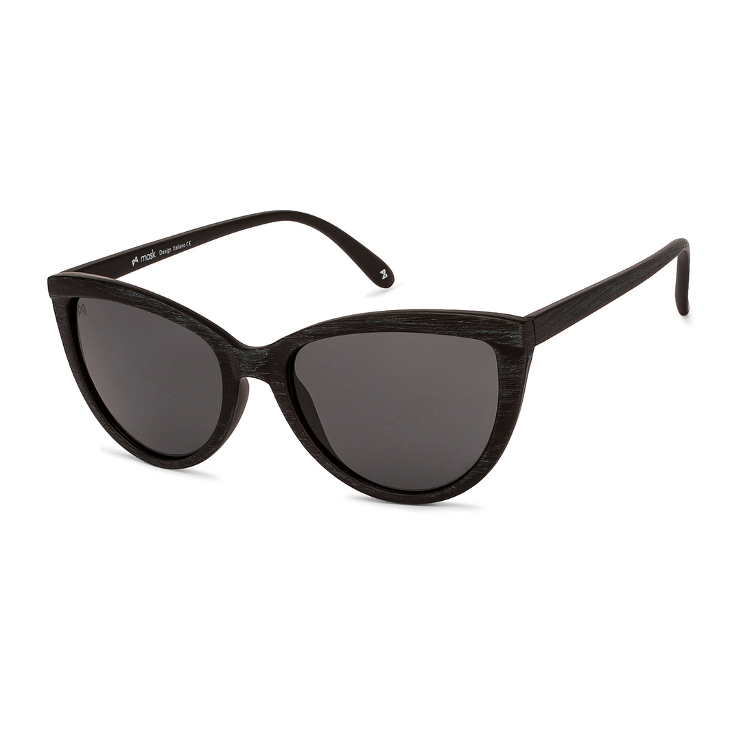 Mask Black Full Rim Cat Eye right side