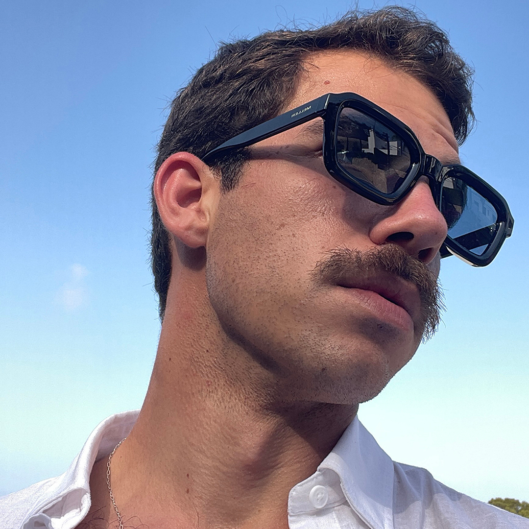 Meller Black Full Rim Geometric right side