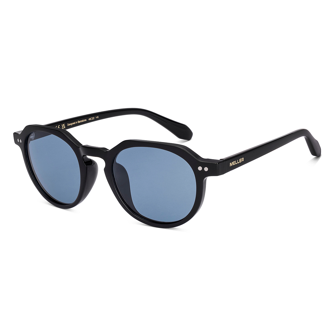 Meller Black Full Rim Round right side