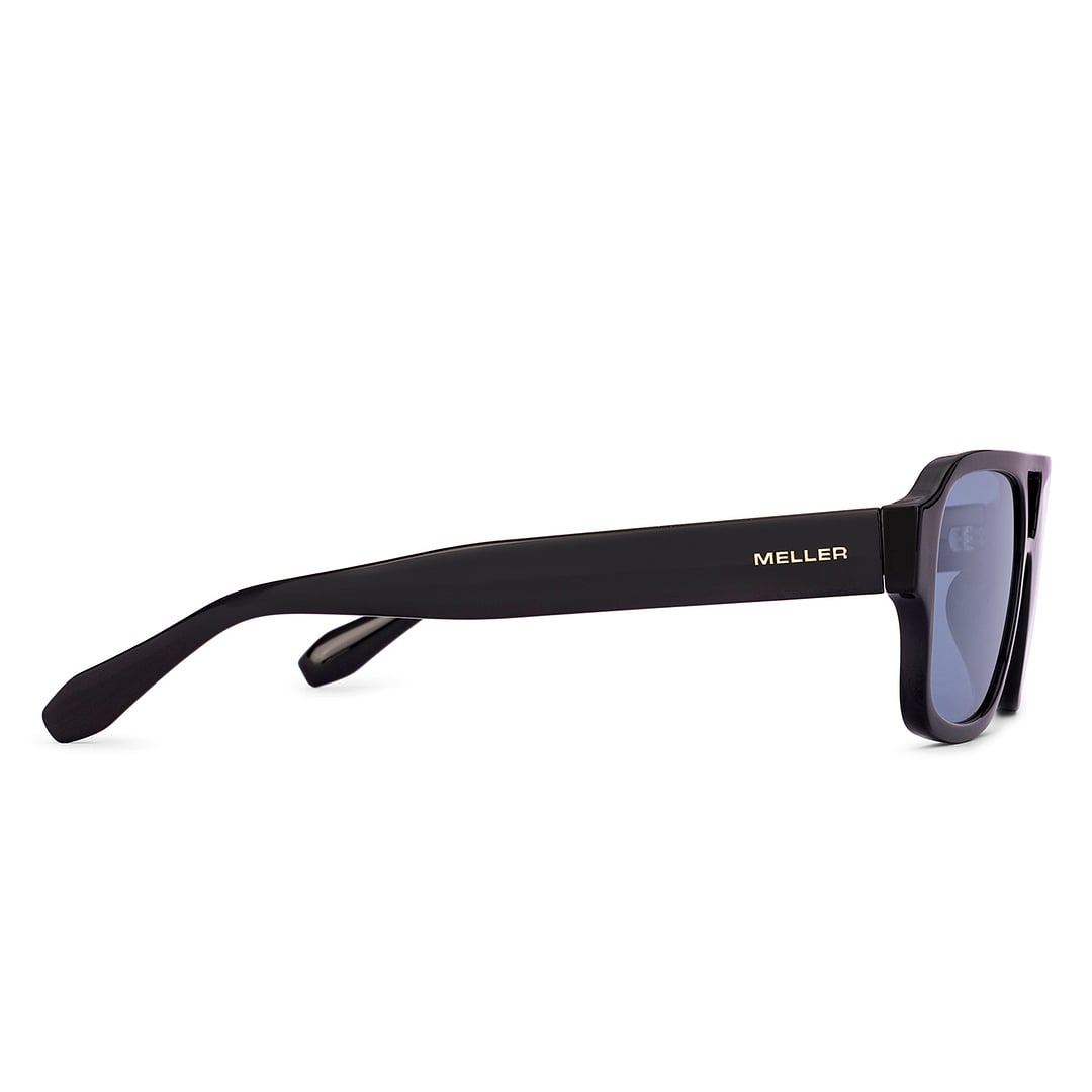 Meller Black Full Rim Rectangle left side