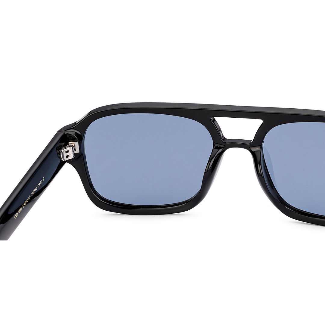 Meller Black Full Rim Rectangle right side