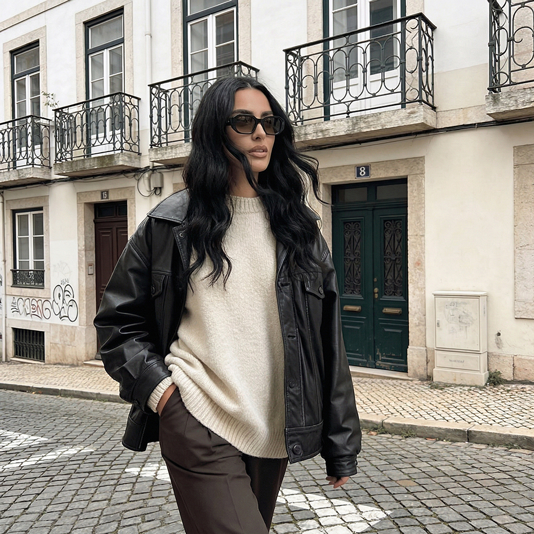 Meller Black Full Rim Geometric right side