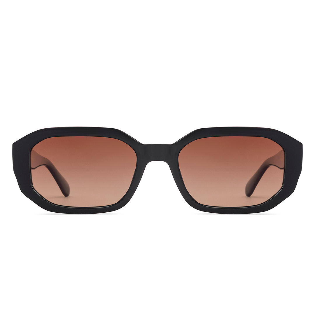 Meller Black Full Rim Rectangle right side