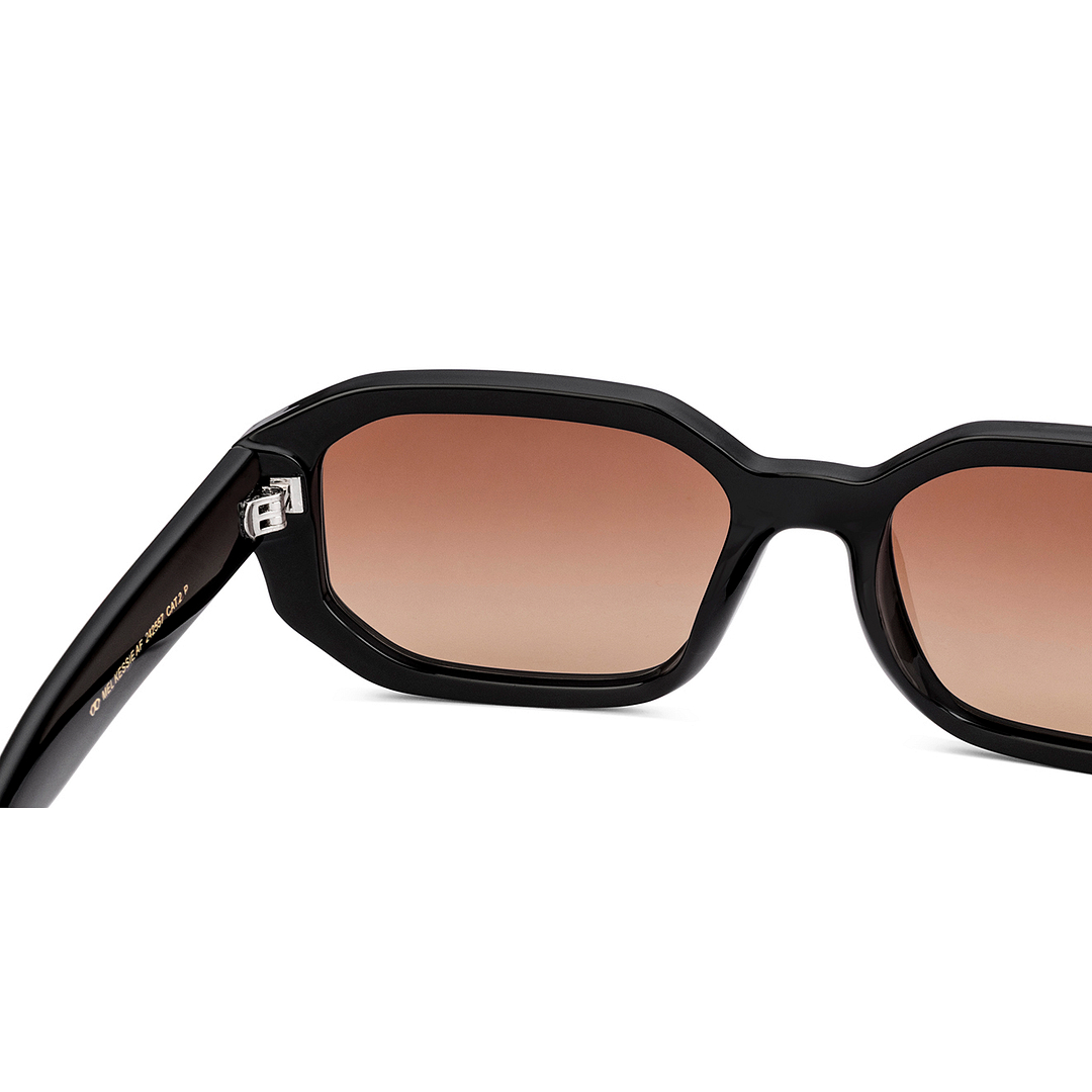 Meller Black Full Rim Rectangle right side