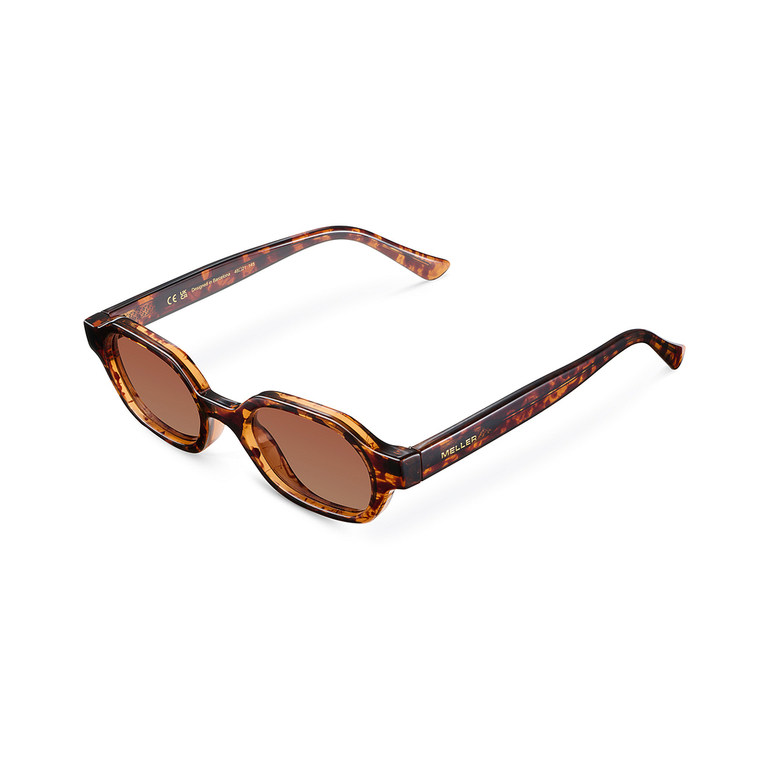 Orange Black Full Rim Rectangle Meller MEL S18827 Sunglasses