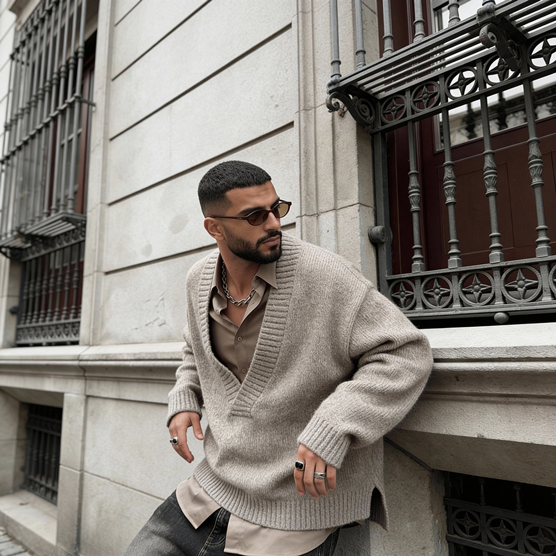 Meller Red Full Rim Oval right side