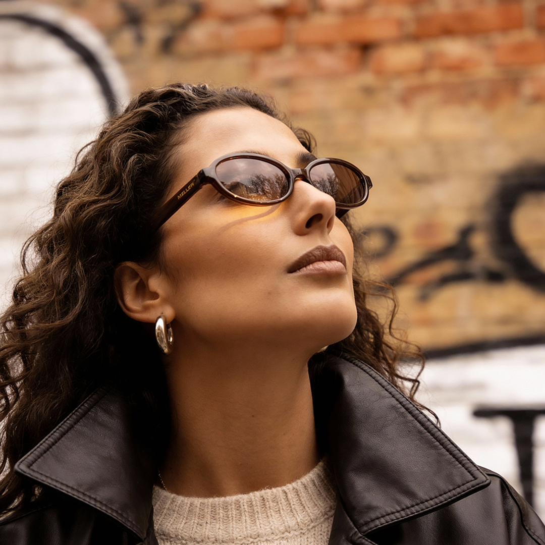 Brown Gradient Red Full Rim Oval Meller MEL S18833 Sunglasses