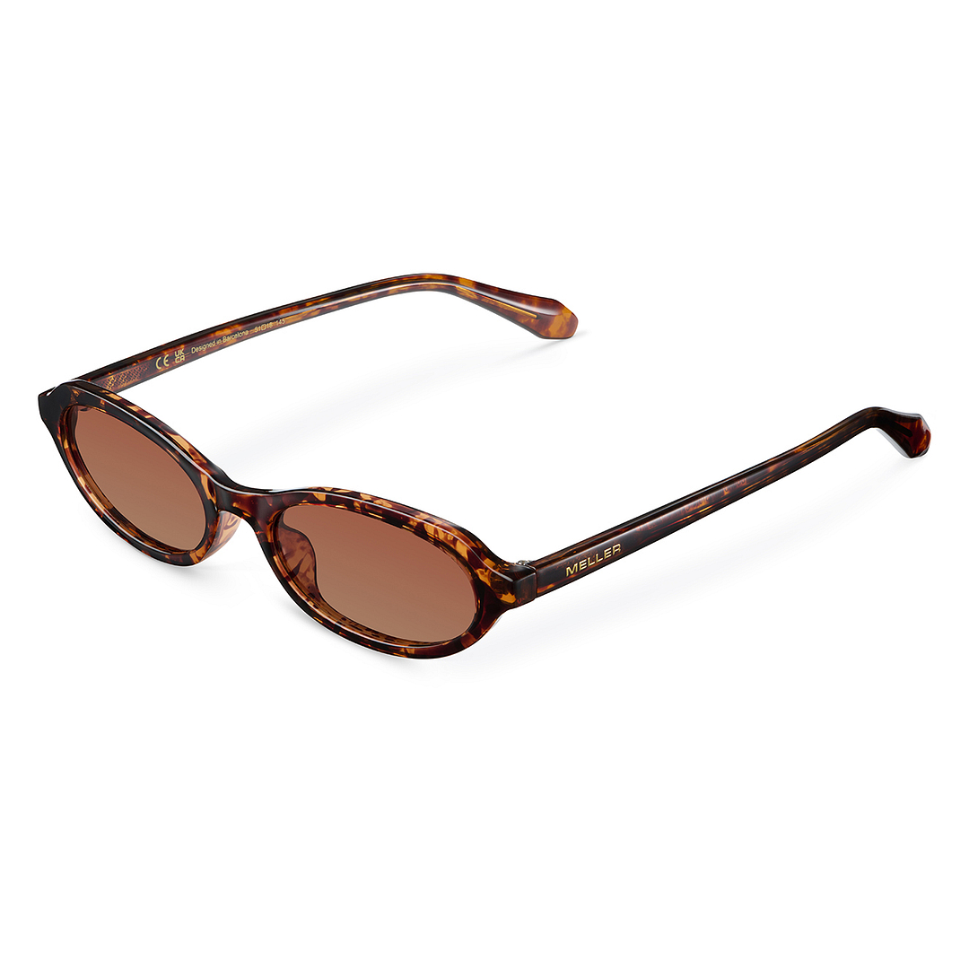 Meller Brown Tortoise Shell Women\'s Glasses Meller | Malaika Tigris Brown - Sunglasses main image 4