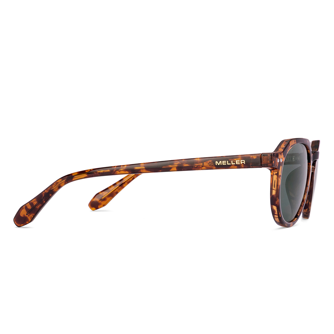 Meller Brown Tortoise Full Rim Round left side