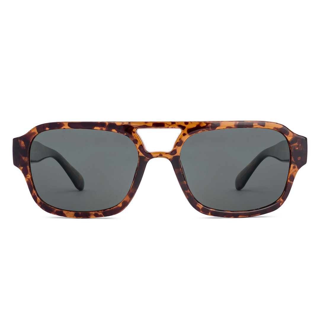 Meller Brown Tortoise Full Rim Rectangle right side