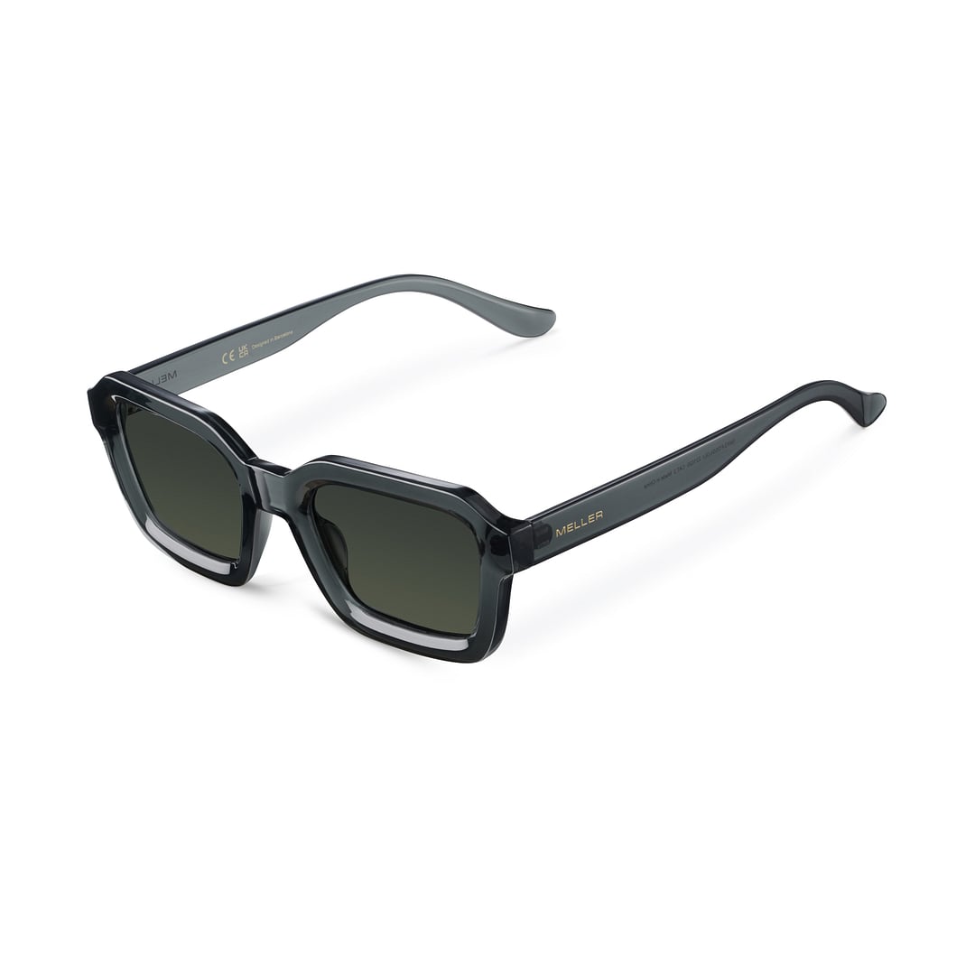 Meller Green Full Rim Geometric left side