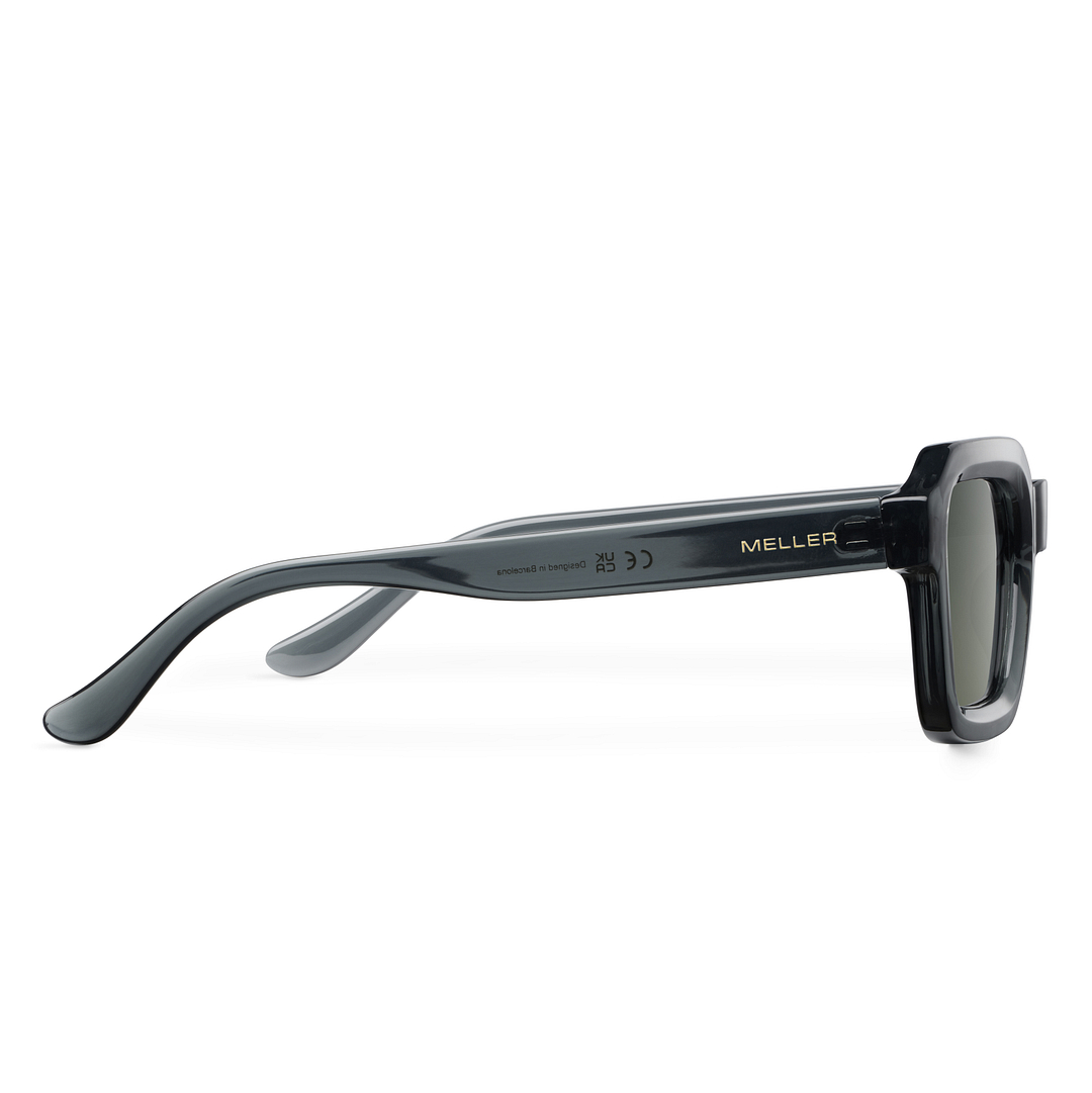 Meller Green Full Rim Geometric left side