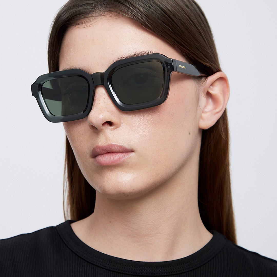 Meller Green Full Rim Geometric right side