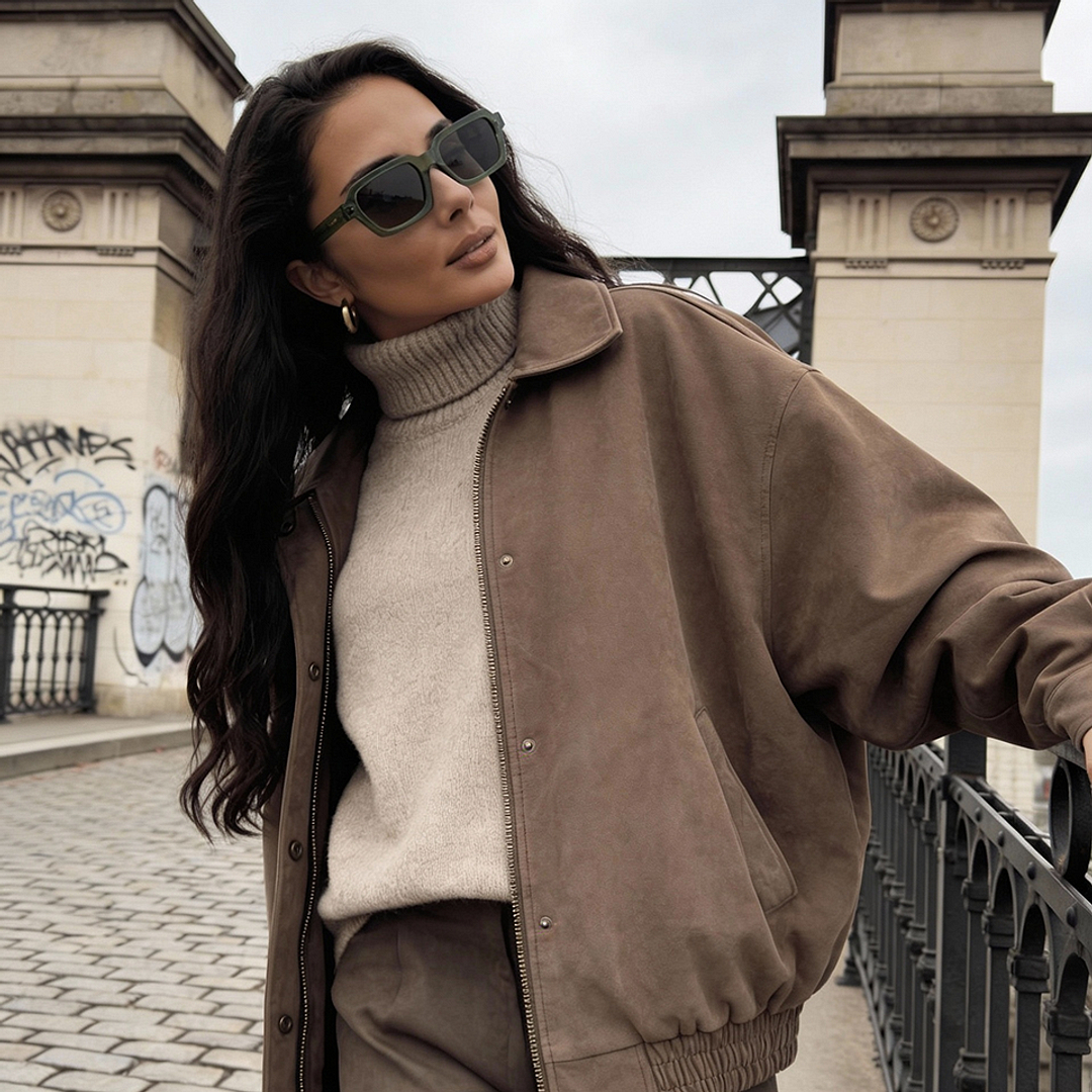 Meller Green Full Rim Rectangle right side