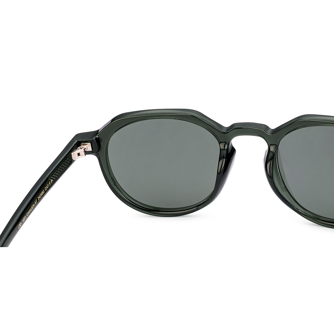 Meller Green Transparent Full Rim Round right side