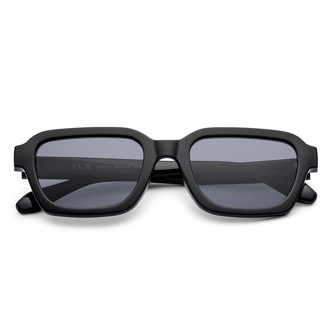 Meller Black Full Rim Rectangle left side