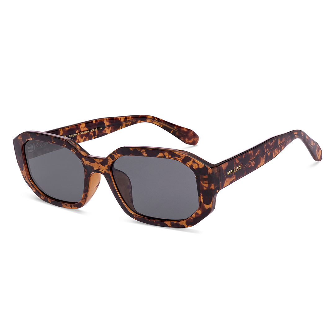 Meller Brown Tortoise Full Rim Rectangle right side