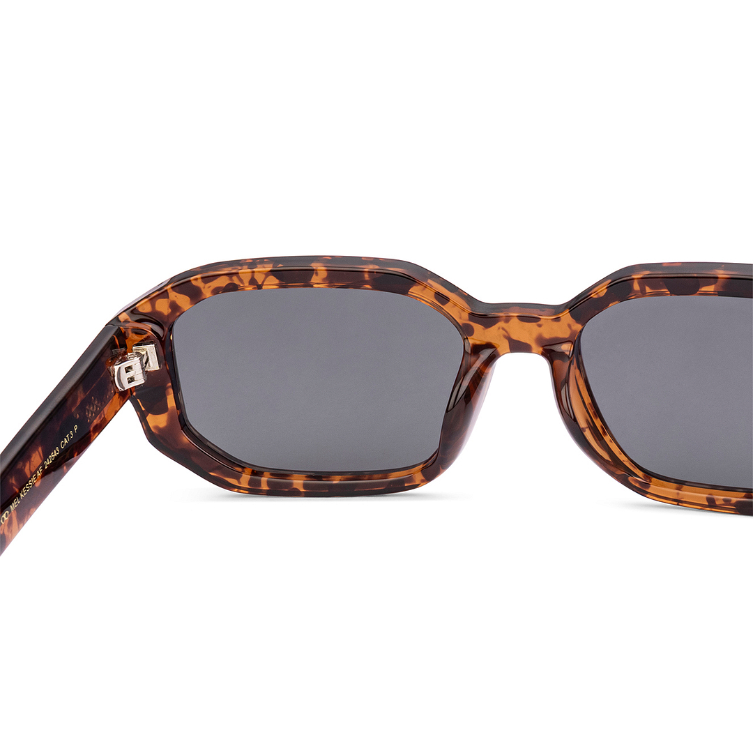 Meller Brown Tortoise Full Rim Rectangle right side