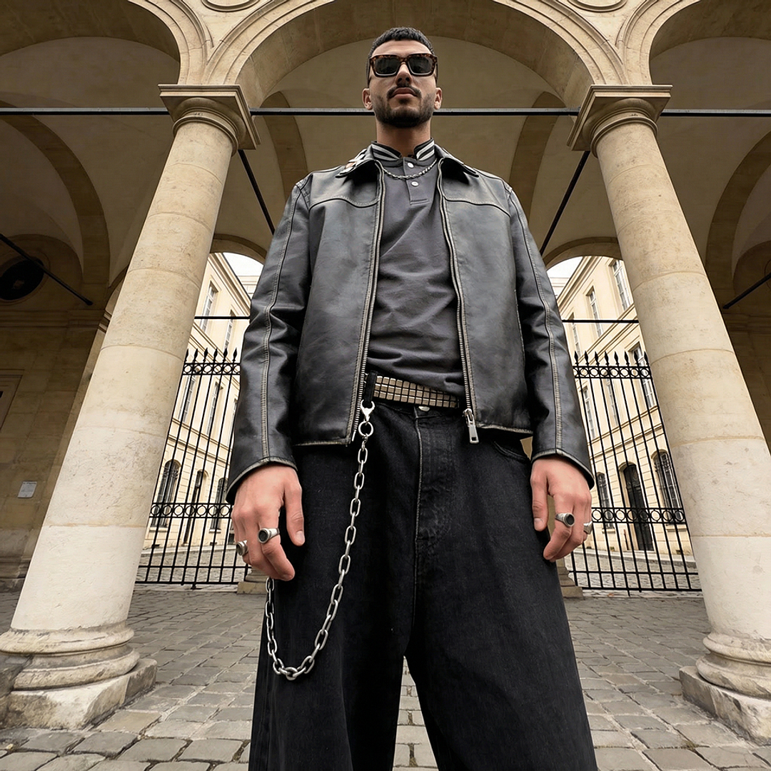 ميلر ديمي حافة كاملة هندسي left side