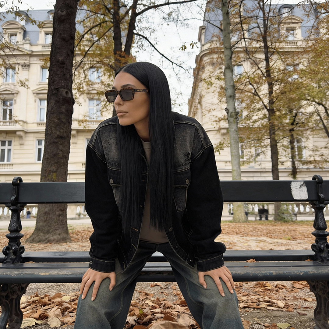 ميلر ديمي حافة كاملة هندسي right side