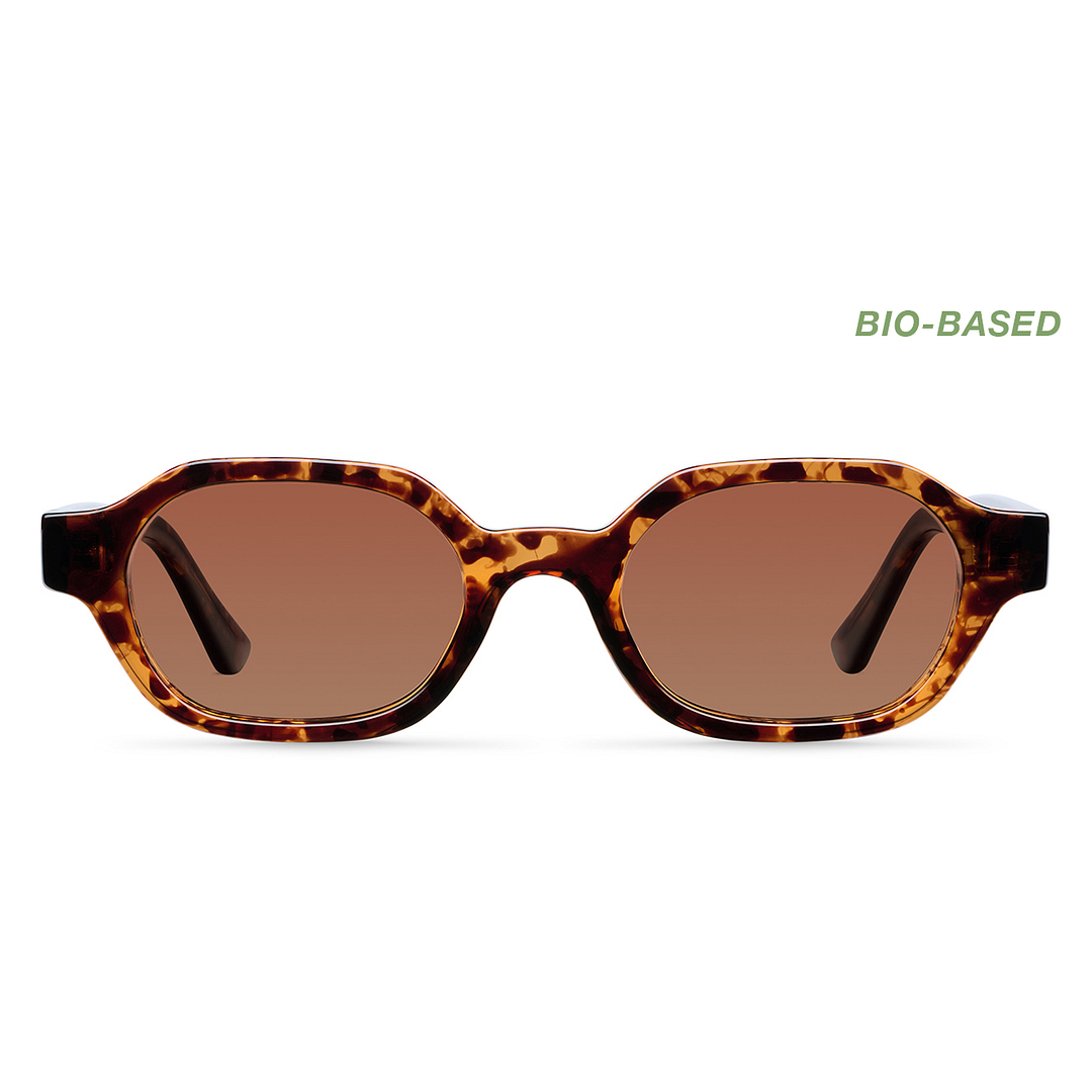 Orange Black Full Rim Rectangle Meller MEL S18827 Sunglasses