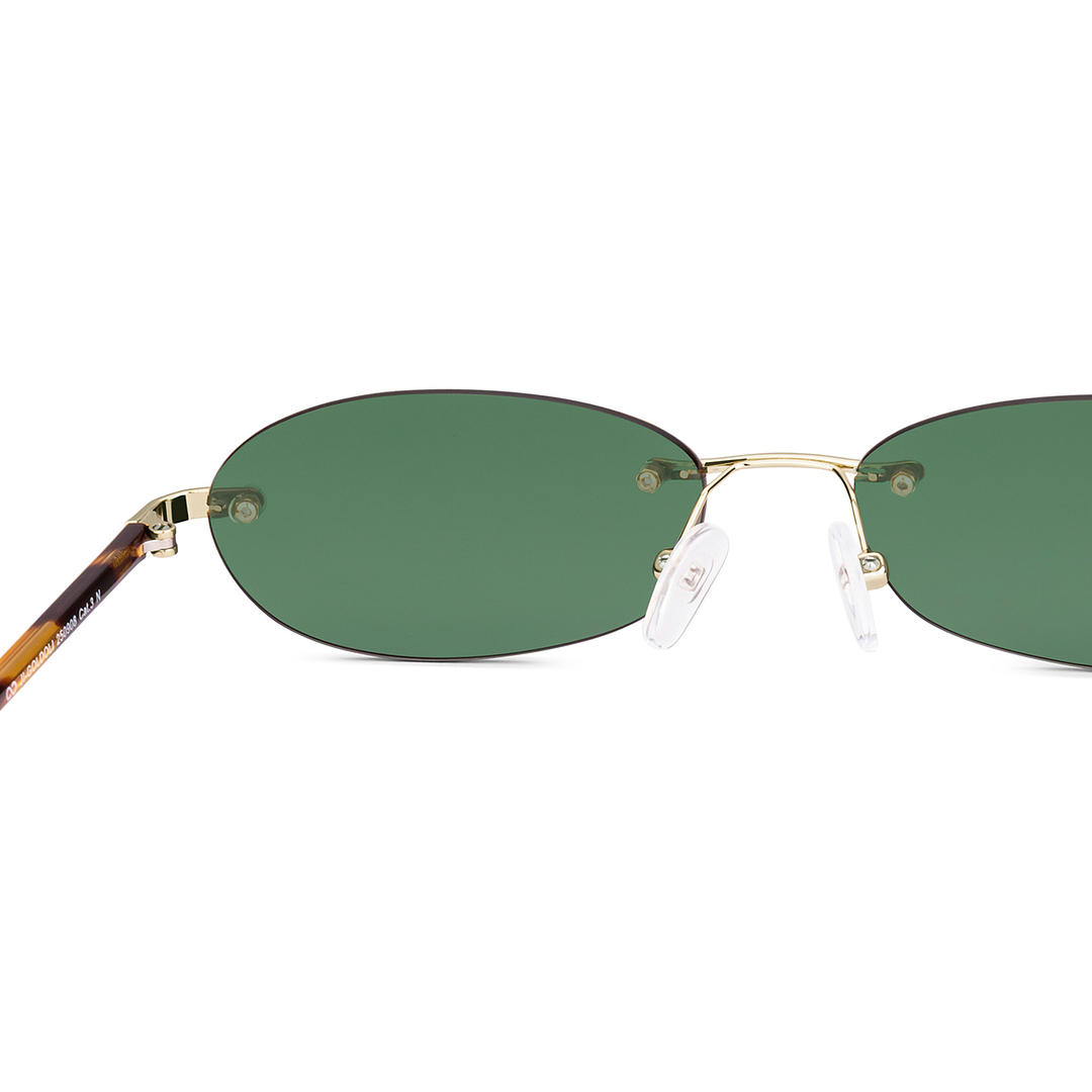 Meller Gold Rimless Oval right side