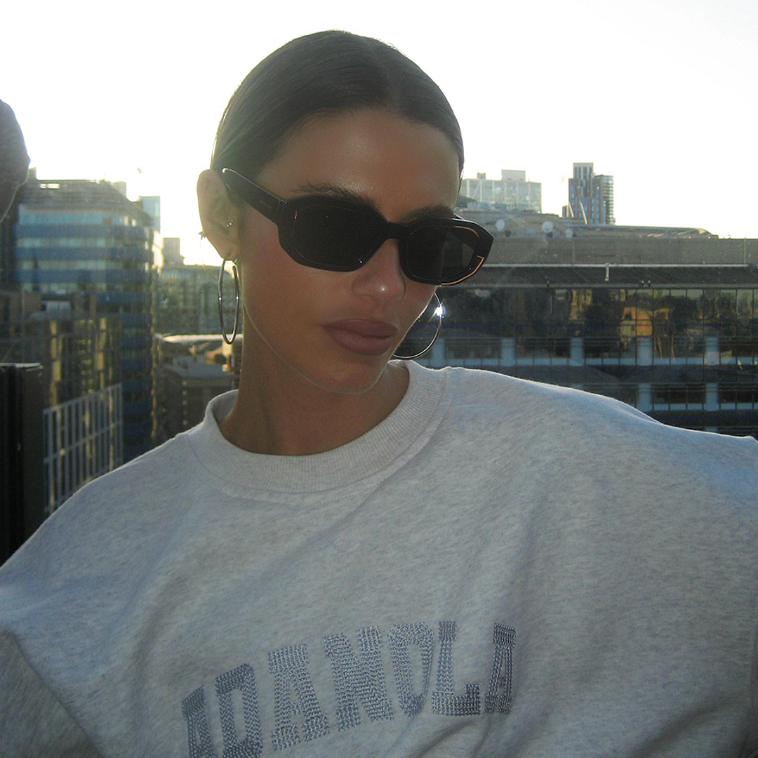 Meller Brown Full Rim Geometric left side