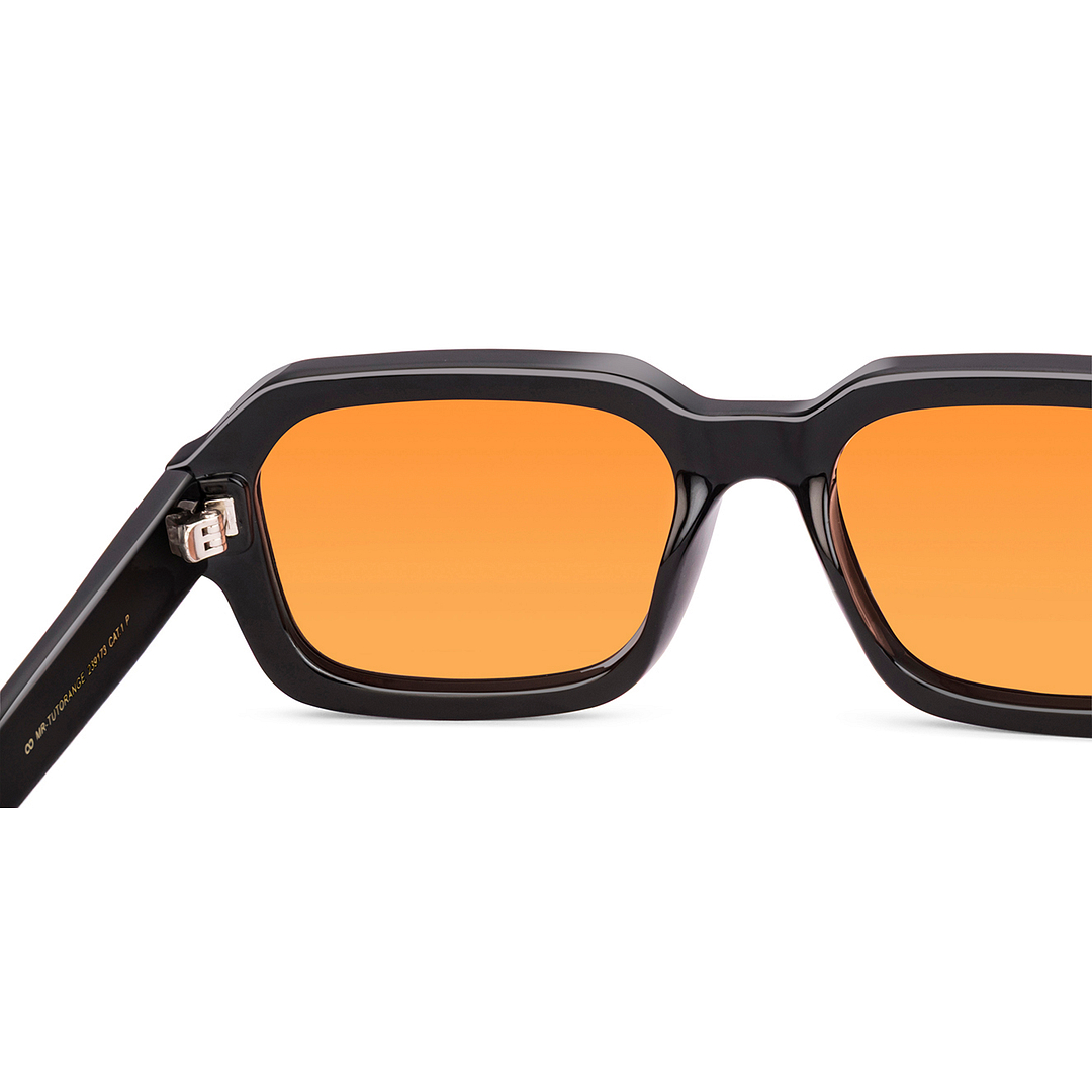 Meller Black Full Rim Square left side