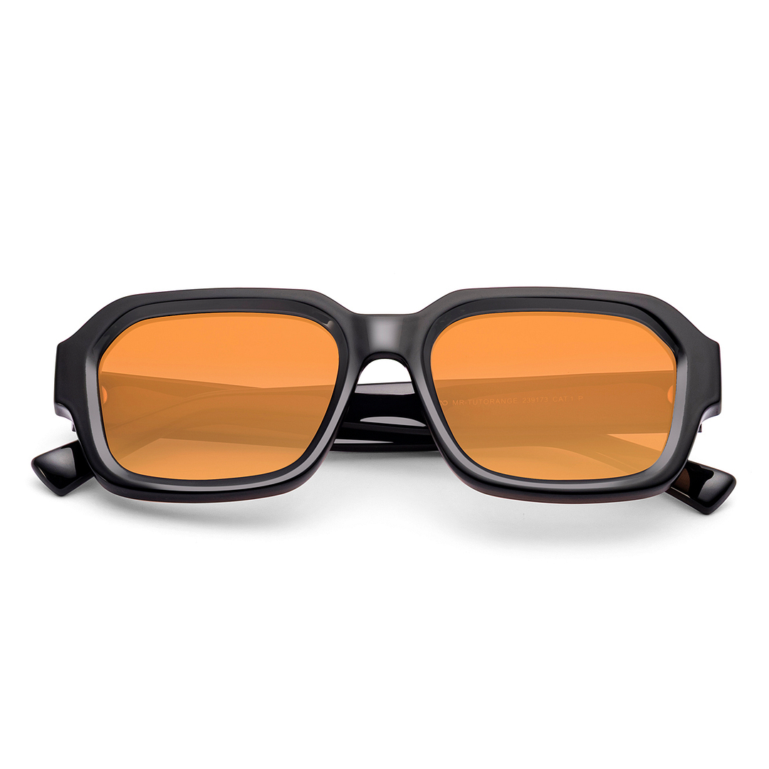 Meller Black Full Rim Square right side