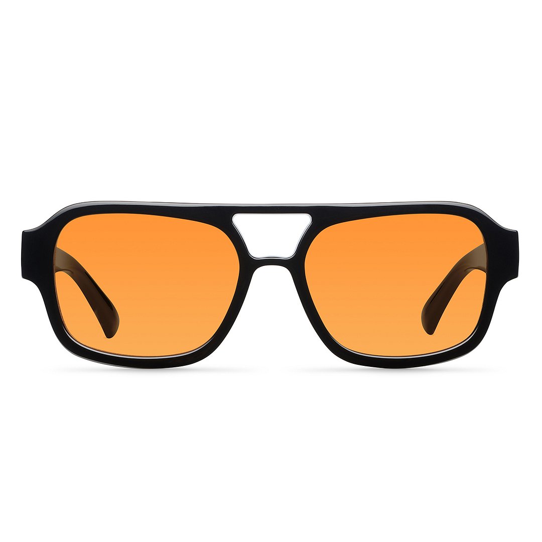 Meller Black Full Rim Square right side