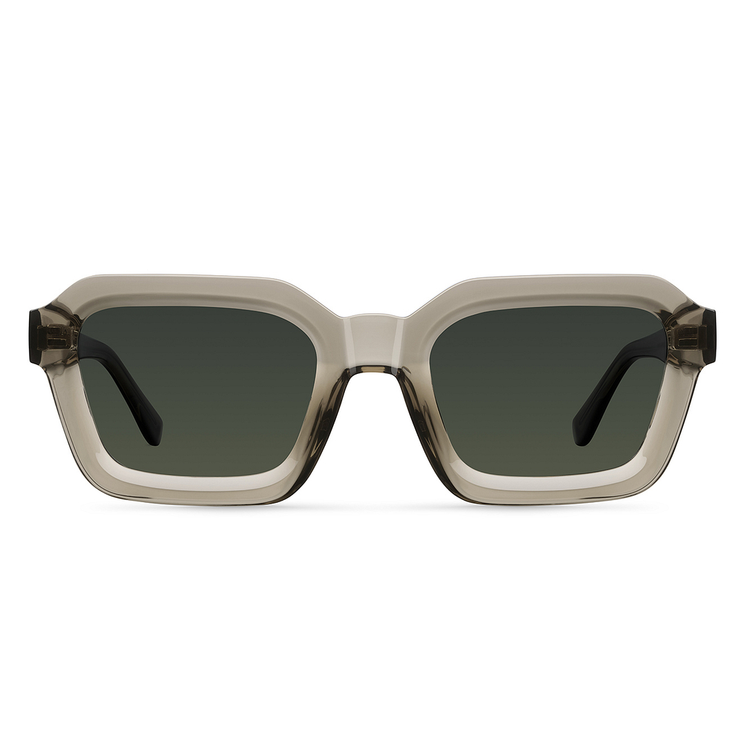 Meller Brown Full Rim Geometric left side