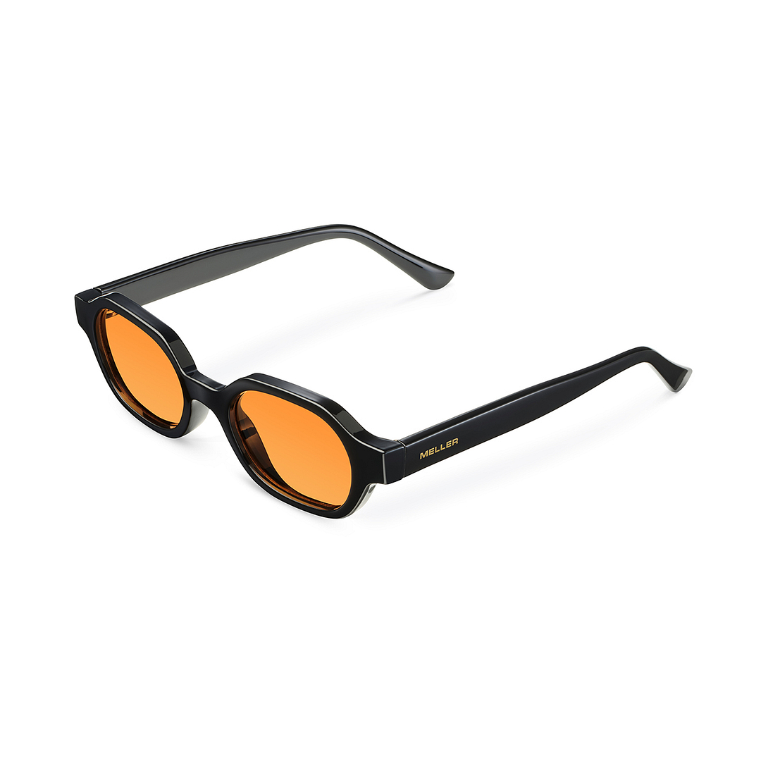 Meller Black Full Rim Geometric left side