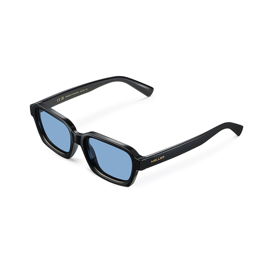 Meller Black Full Rim Geometric left side