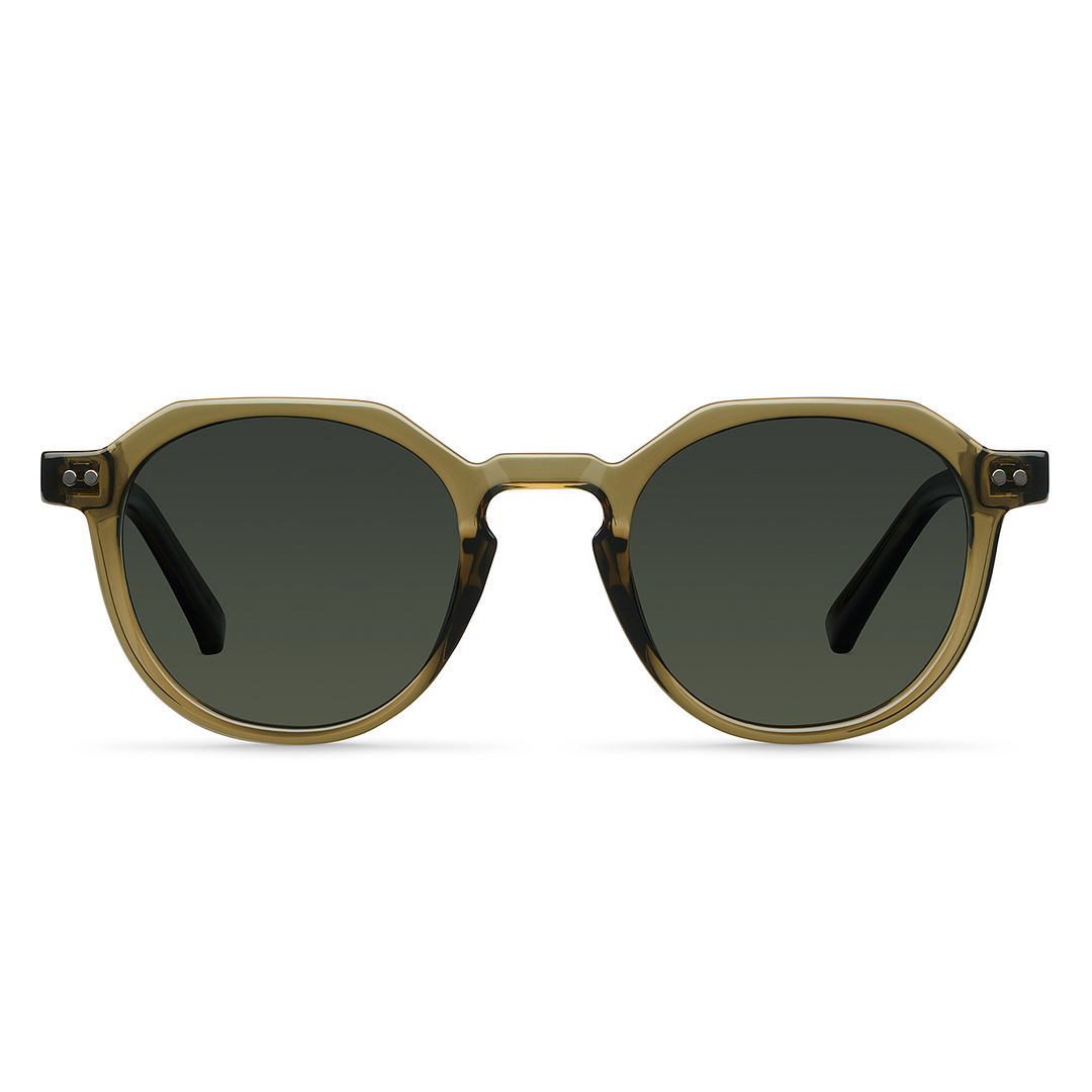 Meller Green Full Rim Round right side