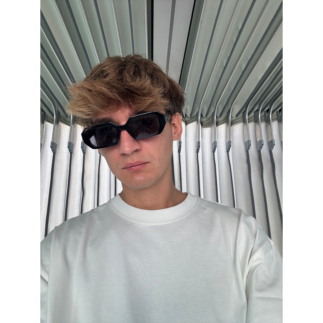 Meller Black Full Rim Geometric right side