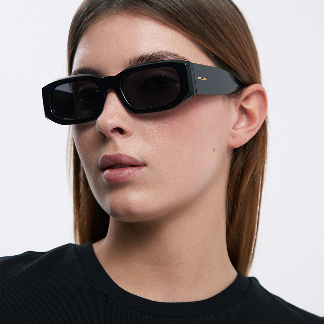 Meller Black Full Rim Geometric right side