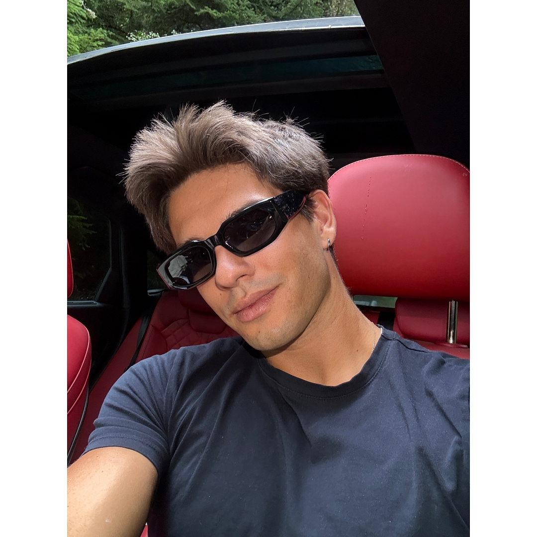 Meller Black Full Rim Geometric right side