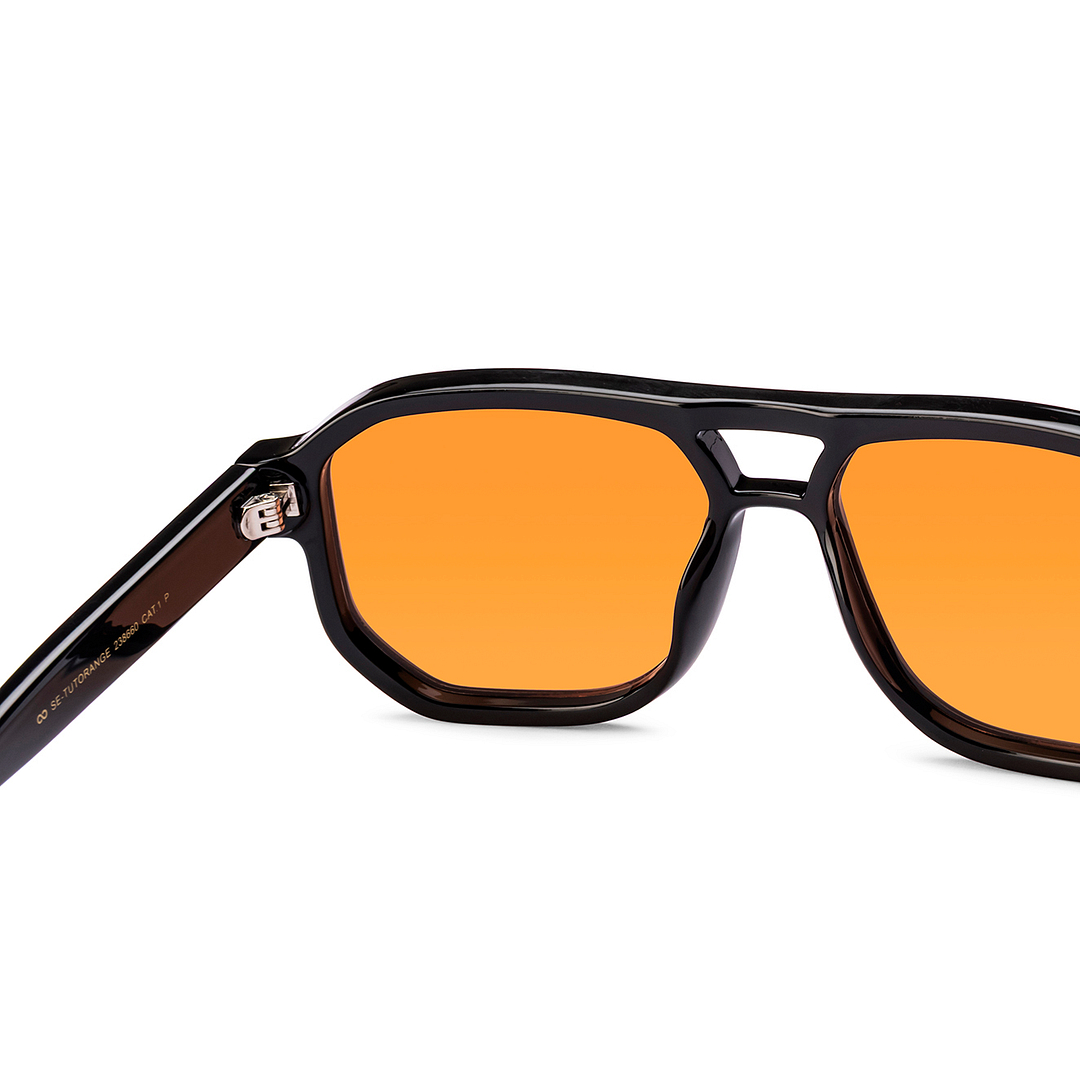 Meller Black Full Rim Square right side