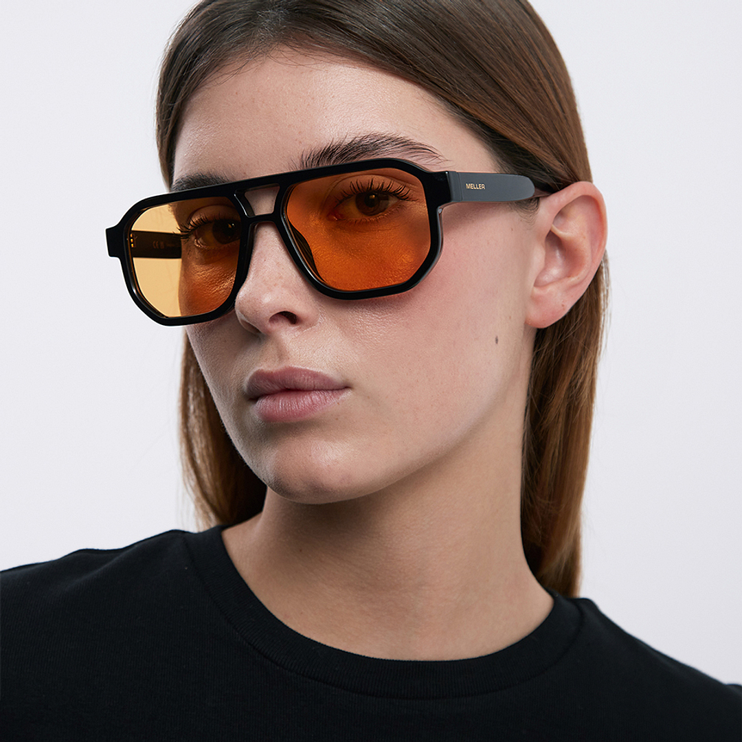 Meller Black Full Rim Square right side