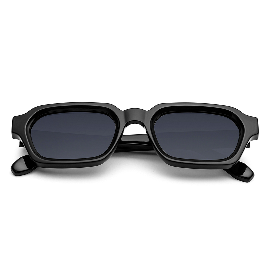 Meller Black Full Rim Geometric left side