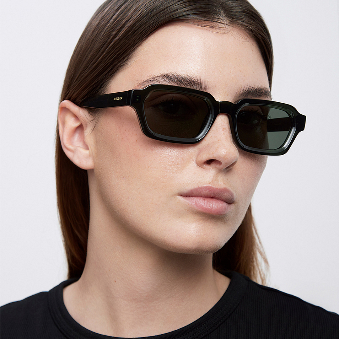 Meller Grey Full Rim Geometric left side