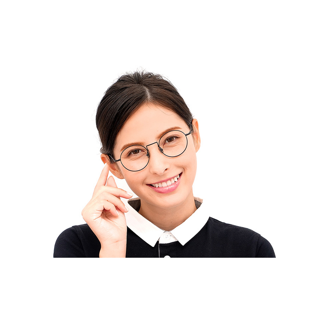 OWNDAYS | AIR Silver Full Rim Round left side